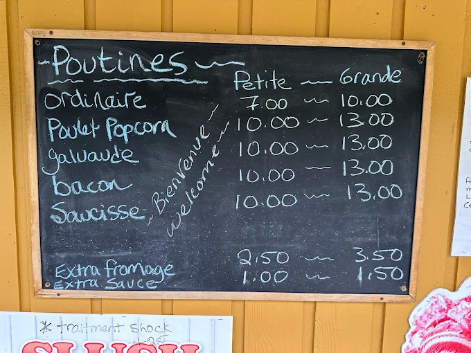 Fisherman Ayer's Cliff menu